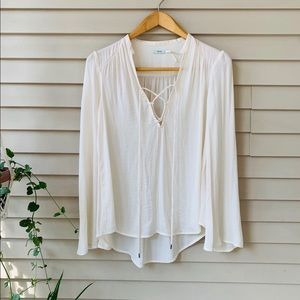 Flowy bell-sleeved Kimchi Blue top